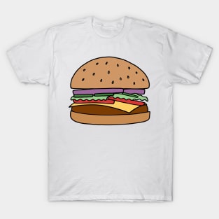 Hamburger Illustration T-Shirt